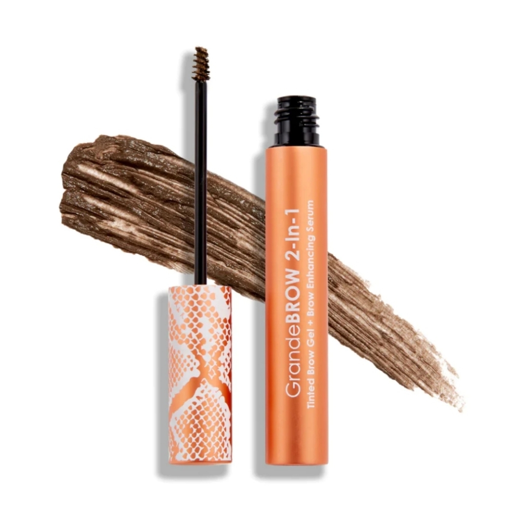 TRAVEL GRANDE BROW 2-IN-1 TINTED BROW GEL + ENHANCING SERUM.